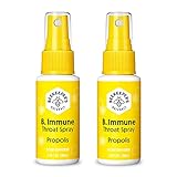 BEEKEEPER'S NATURALS Propolis Throat Spray - 95% Bee Propolis Extract - Natural Immune Support & Sore Throat Relief - Antioxidants, Keto, Paleo, Gluten-Free, 1.06 oz (Pack of 2)…