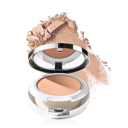 Clinique Beyond Perfecting Powder Lightweight Full Coverage Foundation + Concealer For Dry Combination to Oily Skin Types, Ivory, 0.51 Ounce