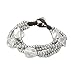 Produktbild Uno de 50 Damen-Armband Classics Versilbert Leder Perle Silber 17 cm - PUL0854MTLMAR0M