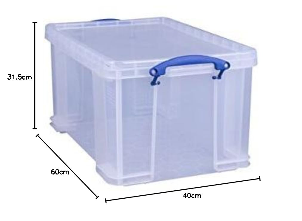 Really Useful Box 3 x 48 Liter - 60 x 40 x 31,5cm - transparent