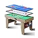 DRSM Tavolo da Gioco Multi Combo 3 in 1, Tavolo Combinato Multi Gioco Pieghevole con Biliardo, Ping Pong, Hockey su Ghiaccio, Piccola Libreria, Giocattoli per Il Tempo Libero in Famiglia
