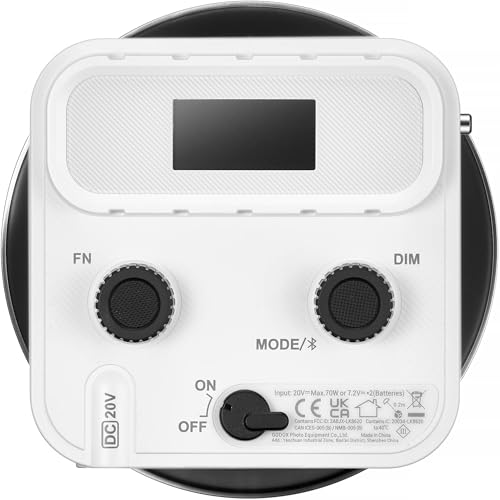 Image of GODOX ML60II Bi 70W Video Light Bi-Color Photography Light 2800K-6500K Dimmable with GODOX Mount COB Bead 2.4G Wireless System Support APP Control with Standar Reflector for Photography