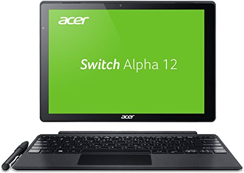 Acer Switch Alpha 12 SA5-271-30BC 30,5 cm (12 Zoll QHD Touch IPS) Convertible Laptop (Intel Core i3-6006U, 4GB RAM, 128GB SSD, Windows 10) silber