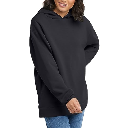Hanes Women's EcoSmart Fleece Hoodie, Cotton Sweatshirt for Women, Kanga Pocket