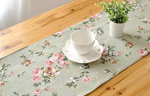 Chemin de table en coton lavable pour protéger une table longue