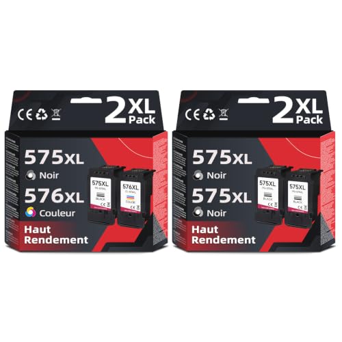 Cartouche Canon 575 576 XL anti-bavure pour restaurer l'éclat de votre imprimante tr4755i