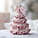 DIY Crochet Holiday Tree Set –Create a Handmade Holiday Ornament, Christmas Crochet Tree Kit, Kit Includes: Yarn, Crochet Hook, Pearls, Ribbon, and Detailed Pattern (Green)