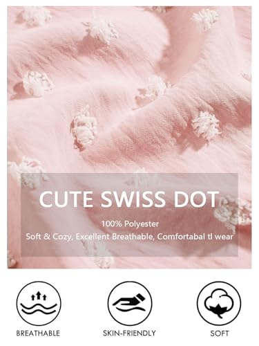 Image of Batermoon Girls Swim Cover Up V Neck Swiss Polka Dot Summer Beach Dress | Kids Cover-Ups, Sleeveless Vacation Swimwuits, Boho Cute Dresses with Pockets 4-14 Years