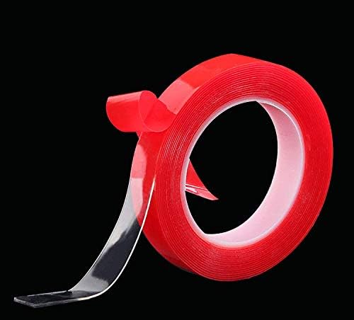 Vista 8 de Cinta nano de doble cara, cinta de montaje fuerte, adhesivo lavable sin rastros, gel invisible antideslizante (1 x 9 pies (0.984 in x 9.8 ft)