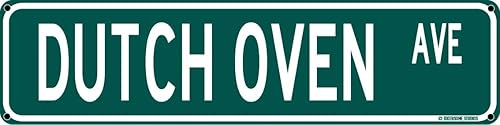Dutch Oven Ave - Letrero divertido inapropiado de 16 x 4 pulgadas, letrero de calle de hojalata para dormitorio, dormitorio, decoración de bar