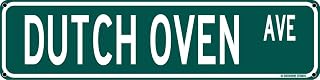 Dutch Oven Ave Funny Inappropriate 16" x 4" Tin Street Sign Dorm Bedroom Punny Home Bar Decor (DutchOvenStreet)