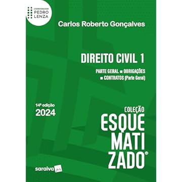 Capa do livro Direito civil esquematizado® - Parte geral - Obrigações - Contratos - 14ª edição 2024