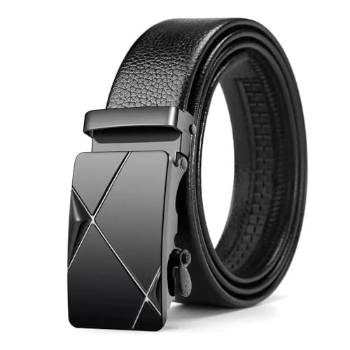 Fashion Men'S Belt Metal Buckle Belt Quality PU Leather Soft Belt With Cargo Pants Jeans