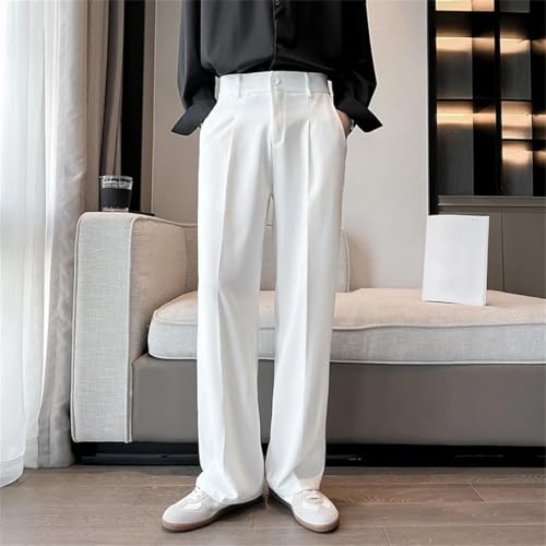 Men Suit Pants Slim Social Pants Korean Straight Pants Office Formal Trousers4