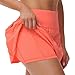 MCEDAR Pleated Tennis Skirt for Women with Pockets Women's High Waisted Athletic Golf Skorts Skirts for Running Workout Shorts（Bright Orange，8）