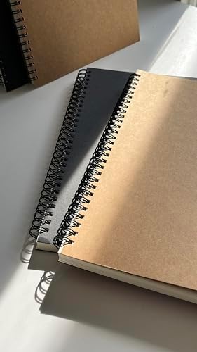 Fark Tanıtım Spiralli Defter, Siyah Kapaklı B5 Boyutunda (182x257 mm), 100 Yaprak (Çizgisiz) - Görsel 1