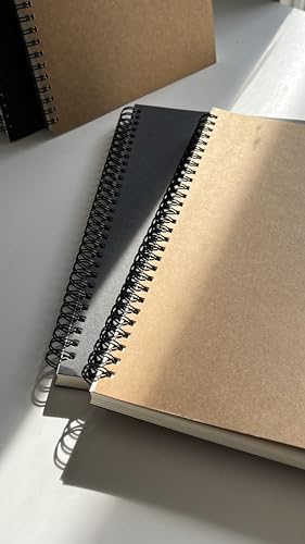 Fark Tanıtım Spiralli Defter, Siyah Kapaklı B5 Boyutunda (182x257 mm), 100 Yaprak (Çizgisiz)