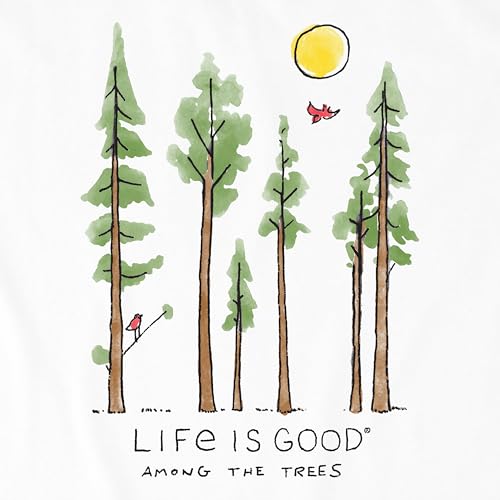 Life is Good Women's Crusher Tee, Short Sleeve Cotton Graphic T-Shirts, Lig Among The Trees2