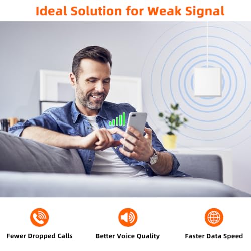 Image of Cell Phone Booster for Home,Up to 5500Sq Ft,Cell Phone Signal Booster for Band 5 /12 /13 /17. Boost 5G 4G Data for All U.S. Carriers FCC Approved