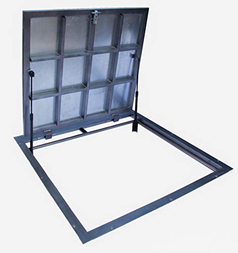 Preisvergleich Produktbild Schachtabdeckung 800 mm x 800 mm Bodenluke Schachtdeckel Kanalschacht Revisionsschacht