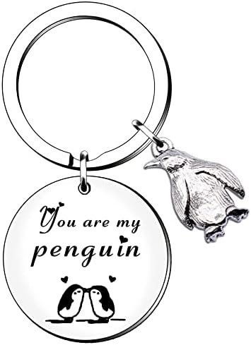 HULALA You are My Penguin Keyring Couple Lover Valentines Gifts for Her Him Men Women Boyfriend Girlfriend Husband Wife Birthday Anniversary Wedding