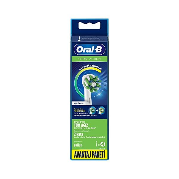 Oral-B Zahnbürste Ersatzkopf Cross Action 4 Stück – Bild 3