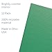 Flipside Products 12 Pack Green Study Carrel, 12”x48” Privacy Boards, Student Privacy and Focus Booth for The Classroom, Desk Divider Cubby for Tests, Made in USA