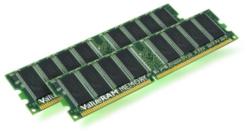 Kingston 1GB 400MHz DDR Non-ECC CL3 (3-3-3) DIMM (Kit of 2) KVR400X64C3AK2/1G