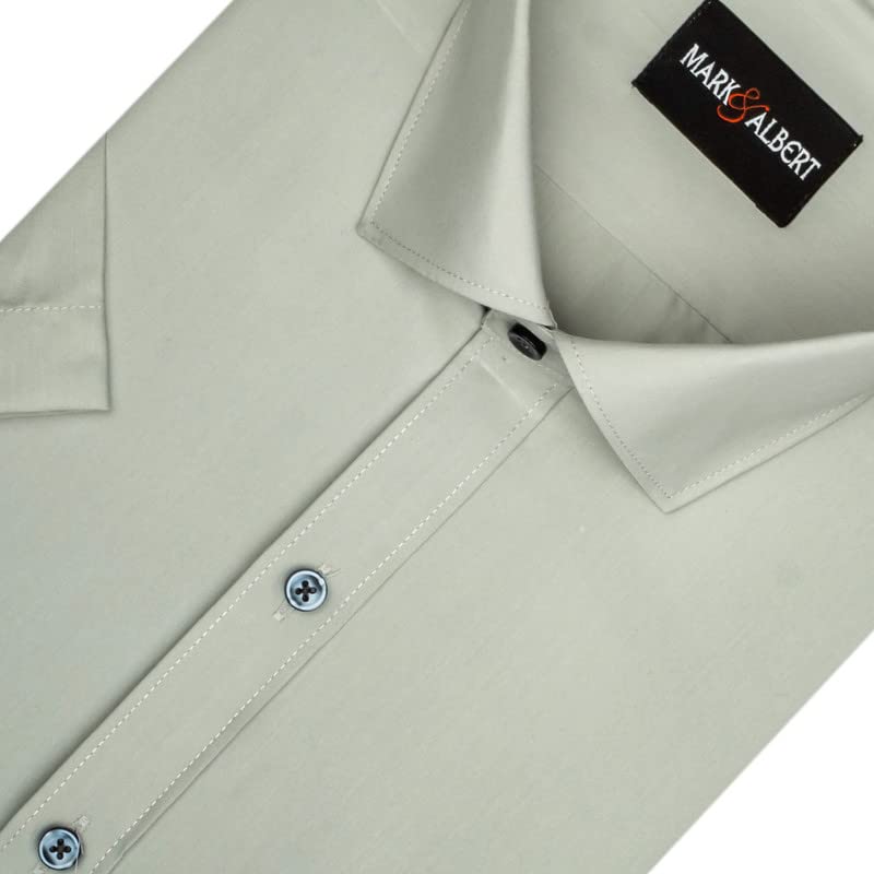 Image of MARK & ALBERT Men's Half Sleeves Regular Shirt
