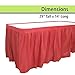 Party Dimensions Plastic Table Skirt, 29-Inches by 14-Feet - Red - 1 Pack