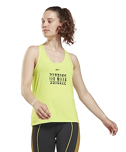 Reebok(リーボック) ノースリーブシャツ レディース レズミルズ アクティブチル アスレチック タンクトップ HA6369 YE M
