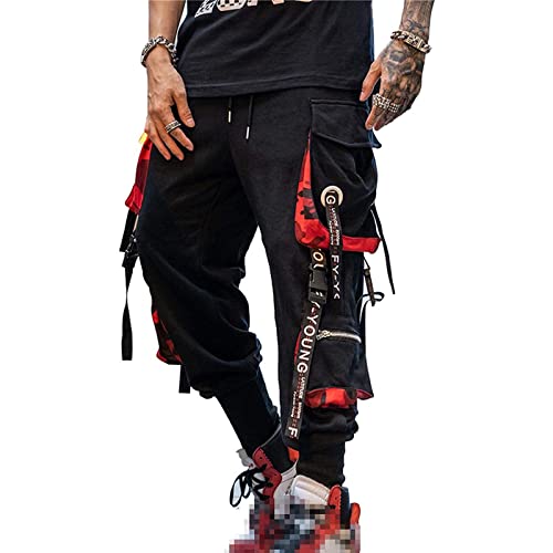 Hello MrLin Herren Techwear Hosen Hip Hop Jogger Cargo Pants