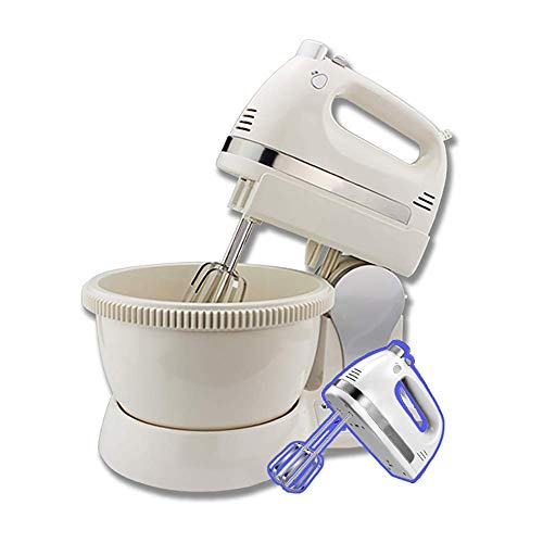 Standmixer 3 L Edelstahl-Rührschüssel, 5-Gang-350-W-Kippkopf-Mixer, Küchen-Elektromixer mit Teighaken, Drahtpeitschenschläger für Kuchen, Teig,