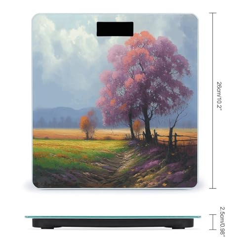 Báscula digital de baño con pantalla LCD y vidrio templado miniatura 2