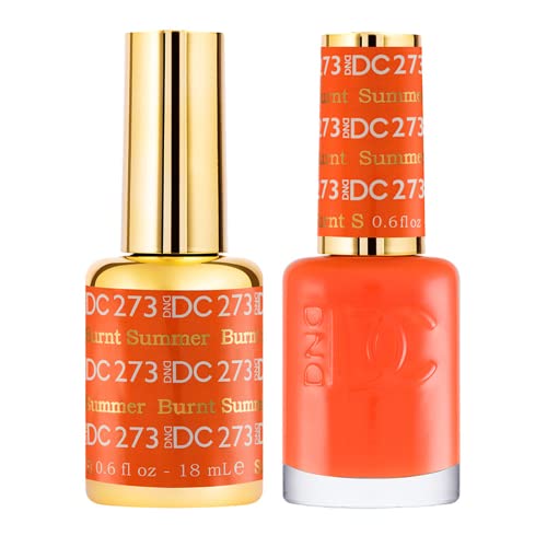 Dnd Gel Polish Set - 1 Each Of Orange Gel Polish And Orange Nail Polish, 273 Burnt Summer, 0.5 Fl Oz #TOP15