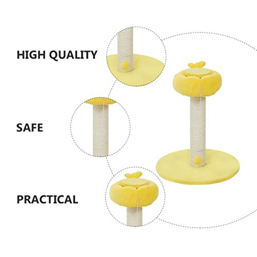 Balacoo – Haste de raspagem de gato e arranhador de garra, mastro de sisal, brinquedo de arranhar, b