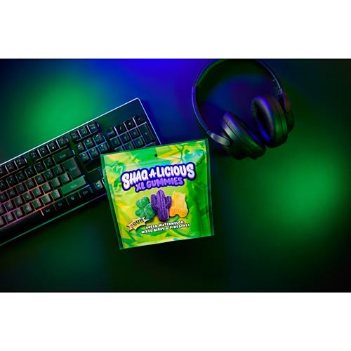 SHAQ-A-LICIOUS XL GUMMIES Sour Chewy, Candy Bag, 11.8 oz