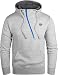 Produktbild Grin&Bear Herren Kapuzenpullover mit schräg Zip grau meliert, M, GEC445