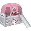Cama Infantil Barraca com Escorregador Casinha Play Branco/Rosa - Pura Magia 10 41B7w0FKo7L. SL500 . SS100