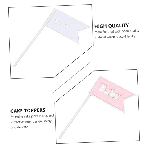 SEWACC 12 Pçs Cupcake Inserções De Bolo De Bebê De Bautizo Para Niño Decoração De Bebê Bling Decoraç