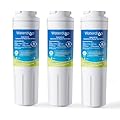 Waterdrop EDR4RXD1 Compatible with EveryDrop® Filter 4, Whirlpool® UKF8001, 4396395, Maytag UKF8001AXX-200, UKF8001AXX-750, WD-F07, Refrigerator Water Filter, 3 Filters (Package May Vary)