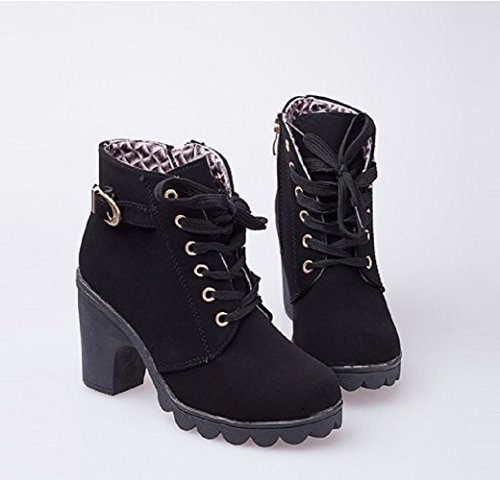 Stivali da Donna - Lacci - Cerniera - ZJP-002 (38
