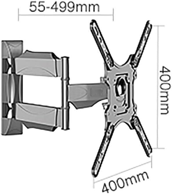 Support mural TV articulé double bras avec extension et rotation réglables - 2