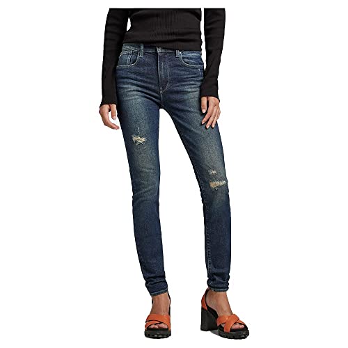 G-Star Para Mujer Jeans Lhana Skinny, Azul (antique forest blue restored...