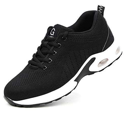 Sicherheitsschuhe Herren Damen S3 Leicht Arbeitsschuhe mit Stahlkappe Atmungsaktiv Schutzschuhe Comfortable rutschfeste Schuhe