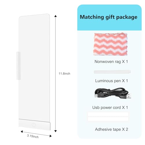 Tableau mémo pour moniteur LED transparent en acrylique de bureau