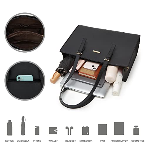 Image of Women Fashion Synthetic Leather Handbags Tote Bag Shoulder Bag Top Handle Satchel Purse Set