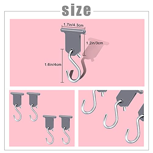 AIEX 16 Paia Gancio per Tendalino Camper, Acciaio