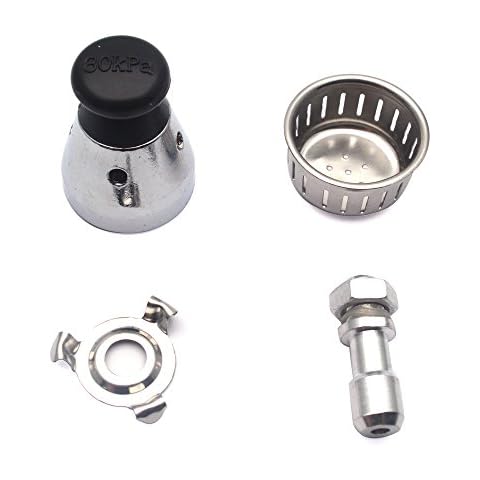S SYDIEN Pressure Cooker Relief Jigger Valve 1Pc, Universal Pressure Cooker Jigger Valve with Exhaust Rod, Pressure Cooker Whistle for Weight Pressure Control 80KPA Safety Regulator, Anti-clog Design Cover