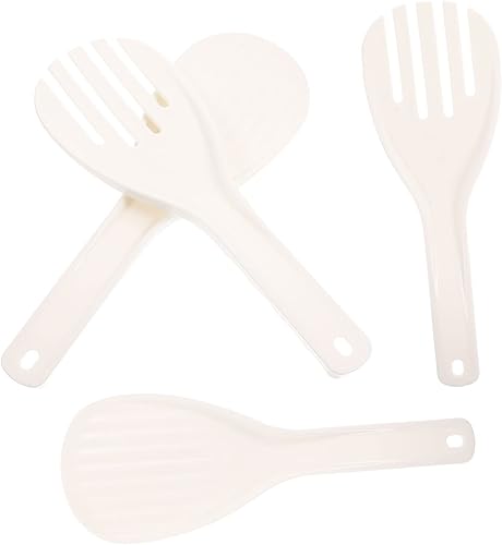 HANABASS 4 piezas de cuchara de arroz antiadherentes utensilios de arroz para sushi verduras multiusos vajilla de cocina compacta fácil de almacenar